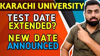 KARACHI UNIVERSITY NEW ENTRY TEST DATE [upl. by Ihtac935]