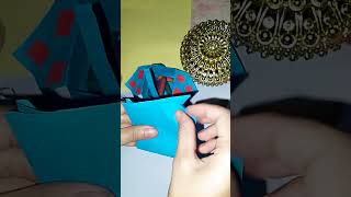 How to make mini hand carry box☺️ music trending artandcraft shorts [upl. by Saimerej]