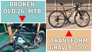 Convert old 26quot MTB bike to 700c Gravel bike with Sensah srx pro drealliur [upl. by Ainoda363]