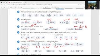 Riyaziyyat 5ci sinifOnluq kəsrlərİlkin yoxlamasəh 84 [upl. by Novick543]