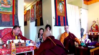 Bardor Tulku Rinpoche presents gift at Blazing Wisdom Institute Opening Ceremony [upl. by Iolenta]