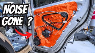 Does Soundproofing Car Doors Actually Work BEFORE amp AFTER [upl. by Lexine]