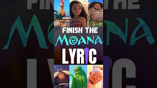 MOANA Finish the LYRIC Can you guess all the Moana songs correct [upl. by Maidy]