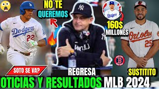 JUAN SOTO TRAICIONADO POR YANKEES Y SE VA A DODGERS SANTANDER SUITITUTO DE SOTO BOONE ADAMES MLB [upl. by Kachine918]