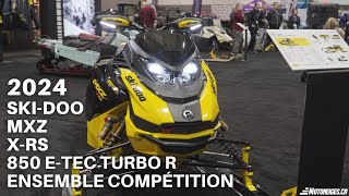 2024 SkiDoo MXZ XRS 850 ETEC Turbo R ensemble compétition [upl. by Nirmak]