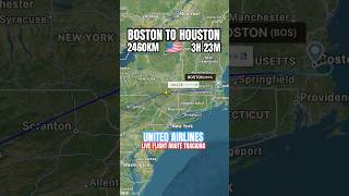 BOSTON TO HOUSTON FLIGHT ROUTE  UNITED AIRLINES  USA shorts ytshorts airlinevideos yt [upl. by Darleen144]