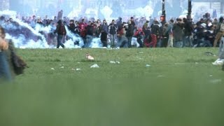 Manif antimariage homo violents incidents aux Invalides [upl. by Kirsten576]