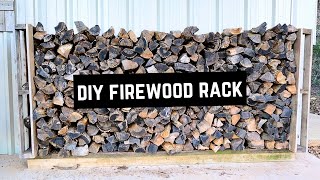 DIY Firewood Rack from Pallets amp Scrap Wood [upl. by Nojed]