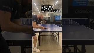 Use this against lefthanders fakereverse serve wrongway tabletennis pingpong [upl. by Eatnahc]