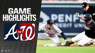 Braves vs Nationals Game Highlights 91124  MLB Highlights [upl. by Aihsilef]