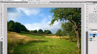 Photoshop Tutorial  Bearbeitung einer Landschaftsaufnahme [upl. by Amanda]