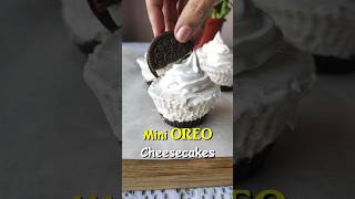 Mini Oreo Cheesecakes Recipe  Easy NoBake Oreo Cheesecake Recipe [upl. by Traci]