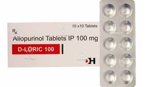 D LORIC 100 Tablets Allopurinol Tablets IP 100 mg [upl. by Duma]