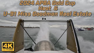 U91 Miss Goodman Real Estate 2024 APBA Gold Cup Heat 6 [upl. by Male]