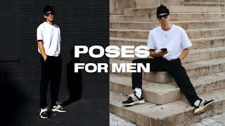 5 SIMPLE POSES for Men´s Instagram Streetstyle Pictures [upl. by Eibbob]