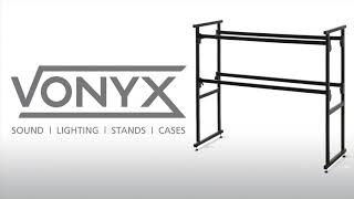 Vonyx DJ4 Mobile DJ Stage Steel Stand 4ft [upl. by Eustatius]