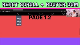 React Smooth Scroll with Router Dom single page and vite tutorial [upl. by Lapham475]