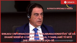 Ibishi në Speciale Shkaku i quotkolaburacionistëvequot u vra Hyzri Talla 7 familjarët e mi e 3 ushtarë [upl. by Atiuqihs]