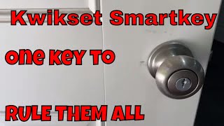 Kwikset Smart Key installation [upl. by Neddra]