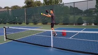 Pickleball practice drills yellow zone smash August 9th [upl. by Llewellyn7]