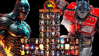 MORTAL KOMBAT 9  BATMAN amp OPTIMUS PRIME  HARD TAG LADDER  GAMEPLAY 4K60FPS [upl. by Spooner]