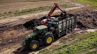 John Deere 6230r amp Grazioli BS 340 GENIUS 700  Spandimento letame 2024 [upl. by Ijic]