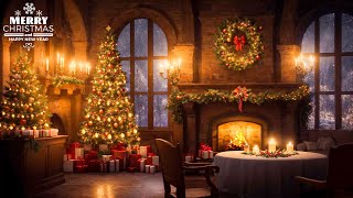 11 Hours Relaxing Christmas Music with Fireplace Christmas Songs Playlist Merry Christmas 2024 [upl. by Nileuqaj]