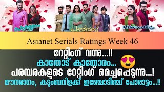 Asianet Serial TRP Rating Week 46  Asianet Serials Ratings  STAR ASIANET MEDIA [upl. by Nitaj]