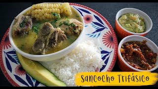 EL MEJOR SANCOCHO TRIFASICO  RECETA COLOMBIANA [upl. by Kenwee]