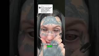 WARNING Tattooing My Eyes with Needles tattoos tattooart [upl. by Deane]