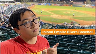 Khayle watches Inland Empire 66ers Baseball Minor League Baseball [upl. by Ihcego]