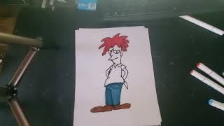 How to draw Sideshow Bob from The Simpsons [upl. by Bara]