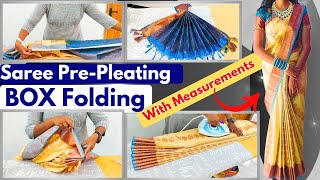 நீங்க பண்ற தப்பு l மெசர்மென்ட் l Saree Pre Pleating and Folding riyadrapingstudiosaree [upl. by Akinhoj]