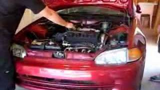 1993 Honda Civic EX Open Header D16 [upl. by Hamfurd]