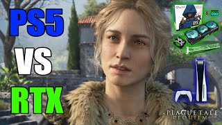 PS5 VS RTX 3080 XEON 2680V4 COMPARATIVO A PLAGUE TALE REQUIEM MOD FSR3 [upl. by Linskey509]