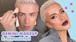 Mmmmitchells Incredible Gemini Makeup Tutorial  Cosmo Gets Cosmic [upl. by Neiman220]