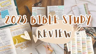 2023 Bible Study Review 5 Day Study Plan overview amp my current Bible notes system explained [upl. by Navanod586]