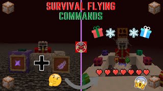 Command Block Tutorial 81 Survival Flying Commands in Minecraft116 Christmas Edition [upl. by Lladnew]