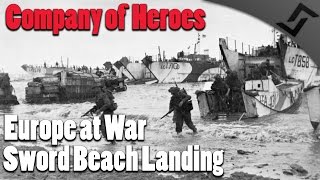 Company of Heroes  Europe at War  Sword Beach DDay Landing [upl. by Glynis]