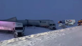 Colorado is CLOSED Blizzard On I70 I25 and 24 [upl. by Latini261]