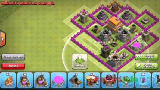 Villaggio per municipio livello 6 clash of clans [upl. by Gladdy]