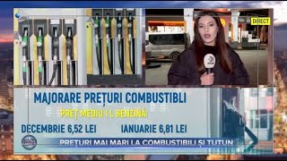 Stirile Kanal D  2024 a venit cu preturi mai mari la combustibil si tutun  Editie de seara [upl. by Anyaled]