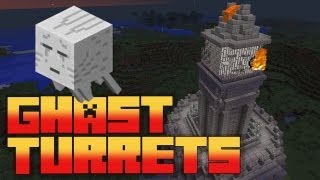 Minecraft Epic Ghast Cannon Tower  Survival Mode [upl. by Eiliab286]