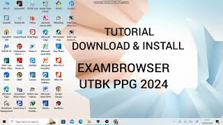 TUTORIAL DOWNLOAD DAN INSTALL EXAM UTBK PPG GURU TERTENTU 2024 [upl. by Drofnelg]