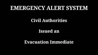 Emergency alert system 6 Evacuation Immediate [upl. by Anaicilef]