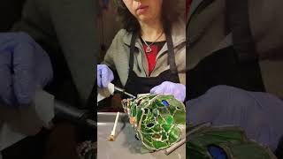 Sea glass Christmas tree soldering 🎄 [upl. by Jaqitsch447]