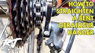 How To StraightenAlign A Bent Derailleur Hanger [upl. by Dannon467]