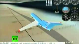 Moment of Lokomotiv Yak42 plane crash Reconstruction video [upl. by Illene]