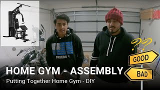 All in one multi station home gym assembly  DIY LSG SSN105 [upl. by Ailgna]