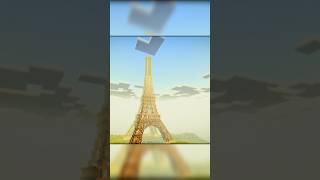 Minecraft eiffel tower minecraft minecraftbuilding minecraftshorts epicbuilds [upl. by Emia]